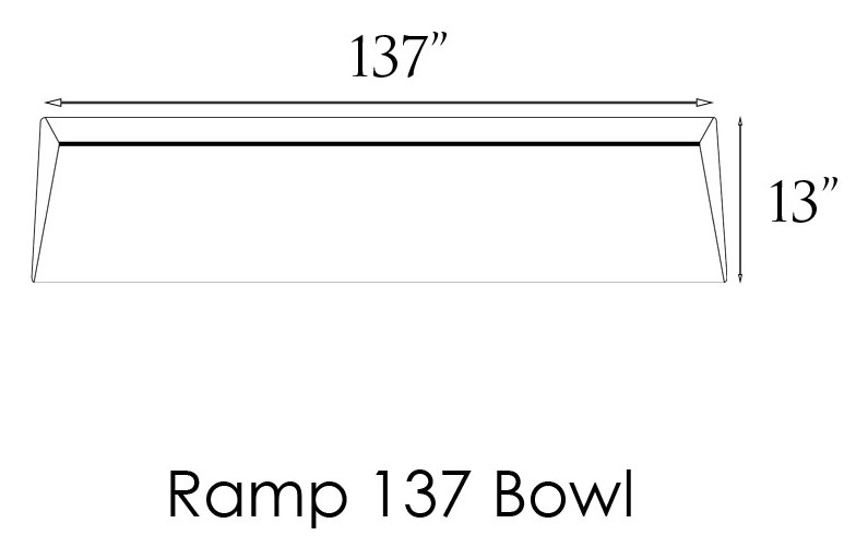 Ramp 137 bowl dimensions
